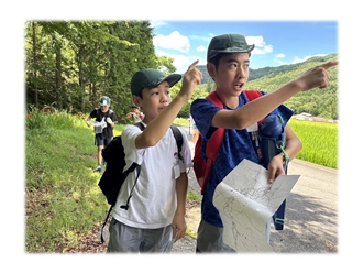 写真：村の探検